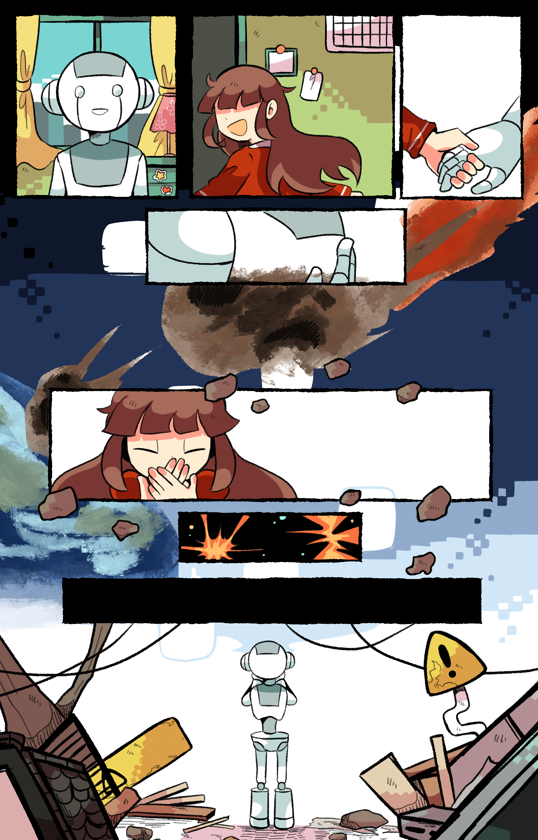 ④影。<br>
      下塗りさえ終わってしまえば後は楽になっていくので、無心で影をつけていきます。(ここの作業も影をドットにしたりいろいろと表現の幅が広がるところなので楽しい)